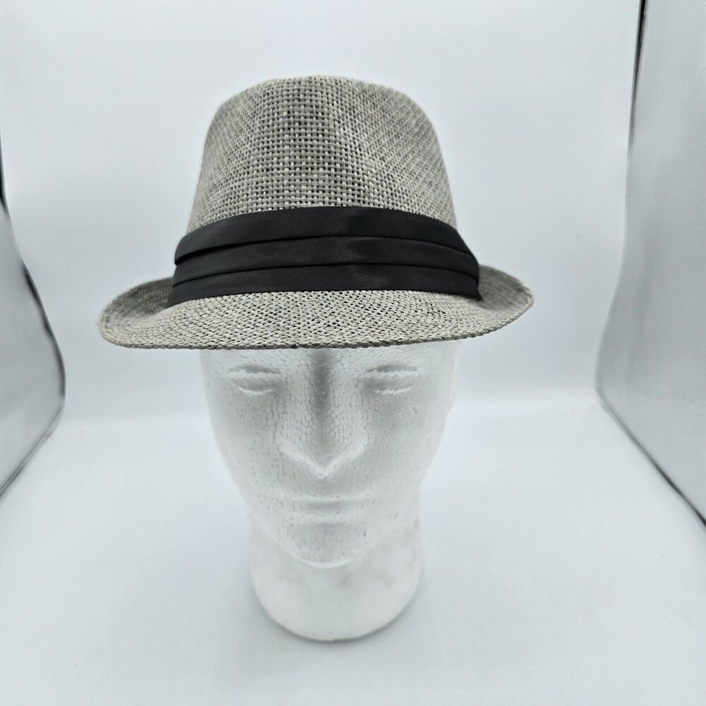 Men’s Simplicity Designed in Italy 100% Straw Fedora Hat Small Womens
